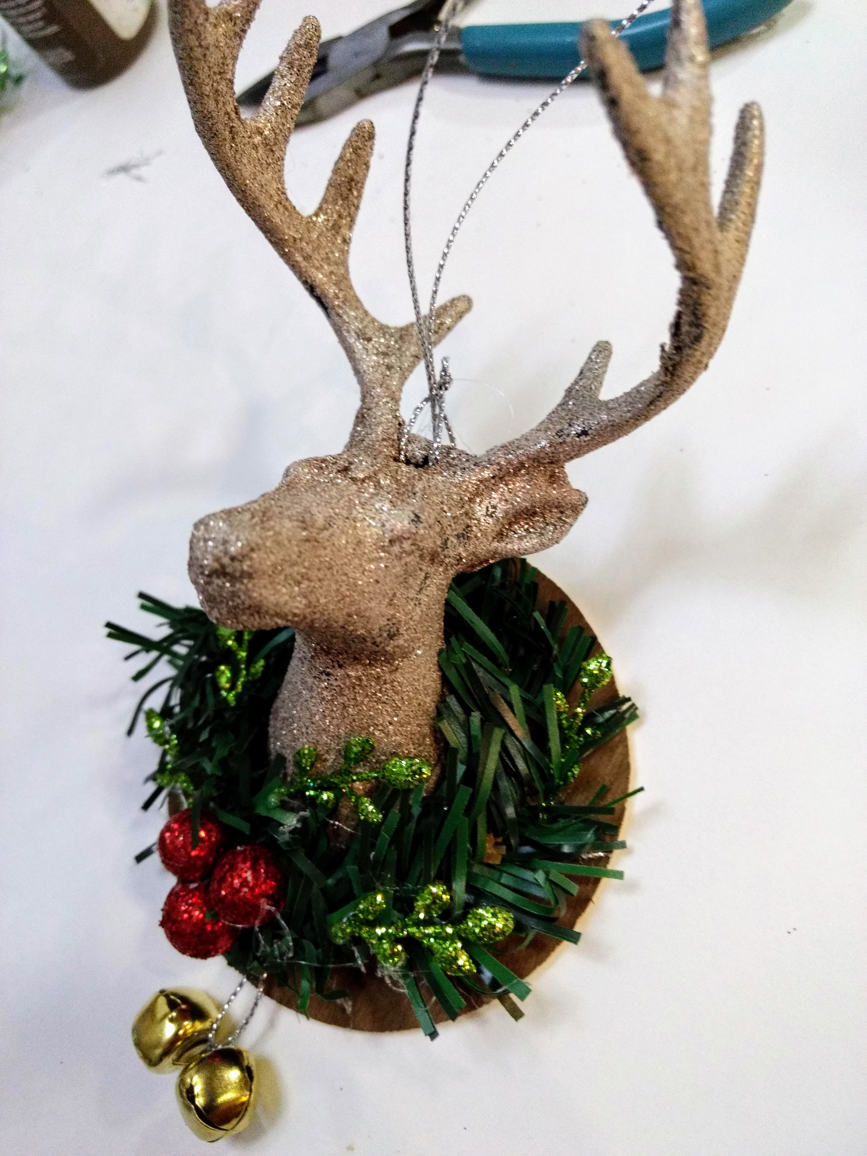 Deer Head Christmas Ornament Tutorial  Grace for a Gypsy