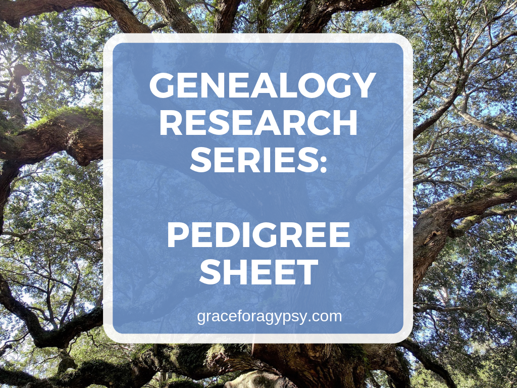 GENEALOGY RESEARCH SERIES: PEDIGREE CHART - Grace for a Gypsy