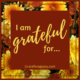 I AM GRATEFUL FOR…